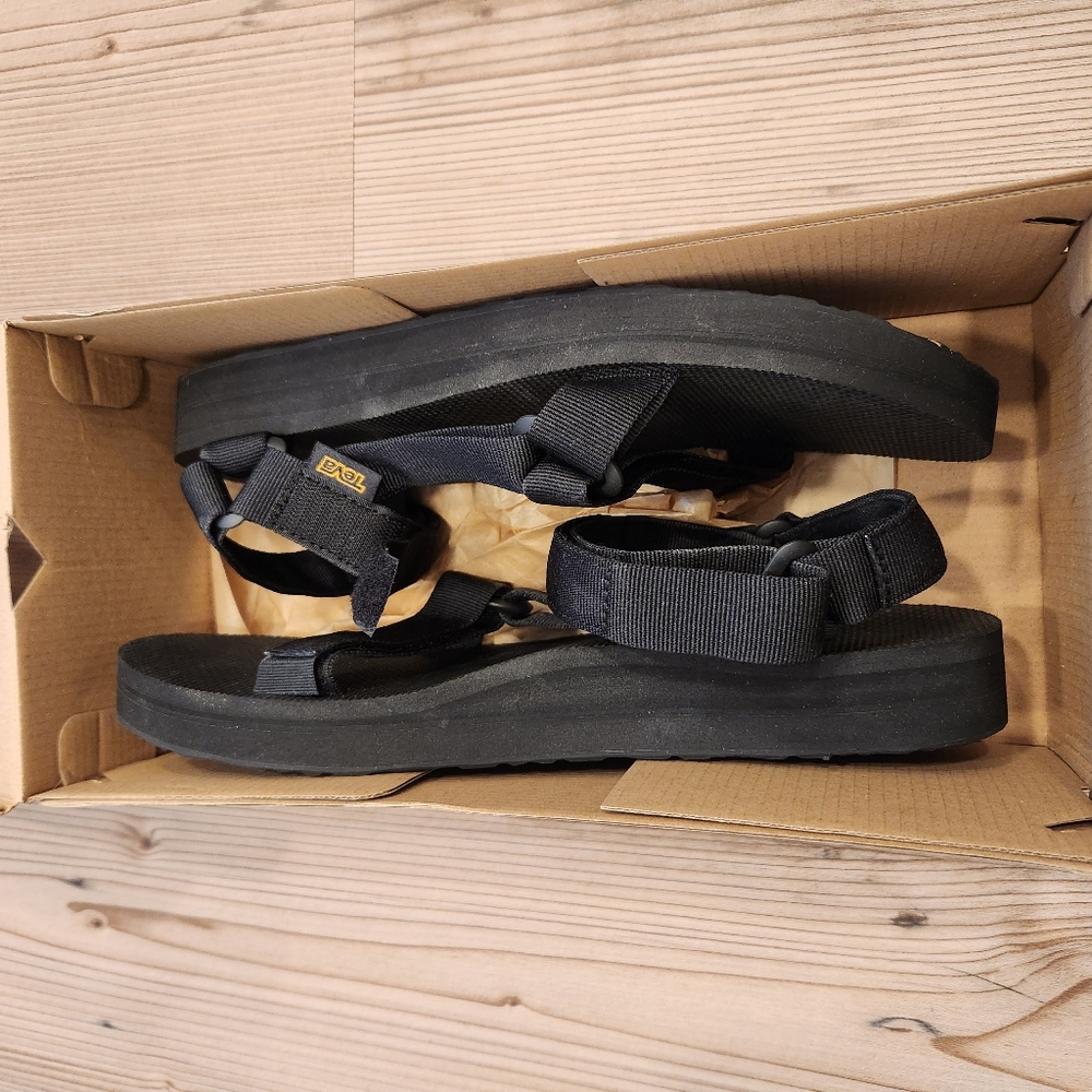 Teva Men's Mid Universal Black Sandal Size 12